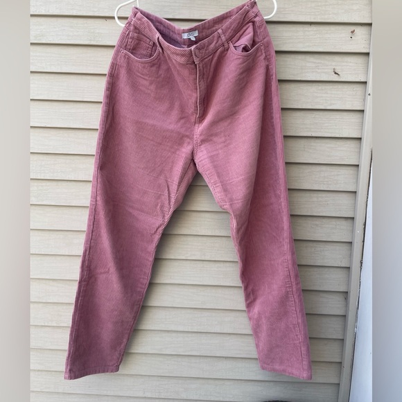 Dusty Rose Corduroy Pants - Picture 1 of 4